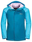 Jack Wolfskin Kinder Tucan Jacket Kids Atmungsaktive Regenjacke, blue reef, 176 (2XL)