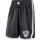 HANJIAJKL Männer Basketball Shorts,Training Kurze Hose,NBA Brooklyn Nets Sport Shorts,Jungen Männer Fans Trikot,Schwarz,L