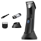 Elektrische Leisten-Haars Ch Neider, IPX7 Wasserdicht, Nass, Trocken, Körper-Trimmer Für Männer, Leistungs Starke Schamkopf-Haars Ch Neider, Körperpflege-Clipper Mit LED-Licht Für Männer, Geschenk