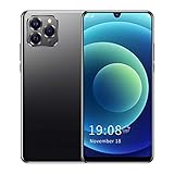 Jopwkuin Entsperrtes Mobiltelefon, 6,26-Zoll-HD-Wassertropfen-Bildschirm 1 GB RAM + 8 GB ROM Entsperrte Android-Smartphones Gesichtserkennung Autofokus mit 2MP Dual HD-Kamera für Android 8.1(Schwarz)