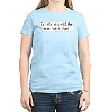 CafePress T-Shirt mit lustigem Quilters-Zitat für Damen, Pink, Rundhalsausschnitt Gr. M, hellb