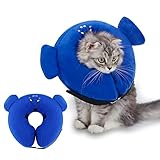 Petotw Recovery Collar Schützendes aufblasbares Halsband, aufblasbare Hundehalsbänder für nach der Operation, verstellbares Donut-Halsband mit Elefantenform, für Hunde und Katzen (S)