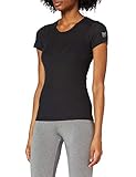 Super.Natural Damen Scarlett Rib T-Shirt, Caviar, XS