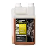 Kräuterland Super Biotin Liquid für Pferde 1L - 1000ml Futterzusatz für gesunde Hufe, Fell & Haut - in Premium Q