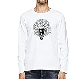 T-Shirt Herren Rundhals Reguläre Version Mode Kompass Druck Männer Freizeithemden Frühling Herbst Klassisch Casual Atmungsaktiv All-Match Herren Base Shirt C-T03 XXL