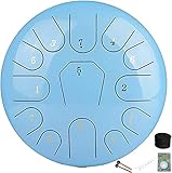 FYRMMD Handpan-Trommel, Steel Tongue Drum, 12 Zoll 13 Notes Chakra Tank Drum, Percussion Instrument Lotus Drum, C-Key Handpan (Stahltrommel)