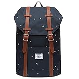 KAUKKO Rucksack Damen Herren Schön und Praktisch Rucksack für Schule, Uni, Beruf und Freizeit mit 10' Laptopfach Tasche für den Alltag, 12L