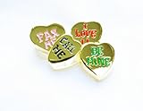 Danecraft Gold - Plated Valentine Conversation Hearts Candy Pin B