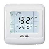 Digital Thermostat Raumthermostat Fußbodenheizung Wandheizung LED weiß 16A…