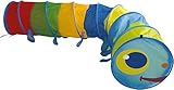 Bieco XXL Krabbeltunnel ab 1 Jahr | 250 x 46 cm | Spieltunnel Kind und Baby | Farbenfroh | Tausendfüssler | Tunnel Kinder | Spielzelt | Hundetunnel | Hunde Spieltunnel |Krabbeltunnel Baby