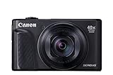 Canon PowerShot SX740 HS Digitalkamera (20,3 MP, 40-fach optischer Zoom, 7,5cm (3 Zoll) Display, DIGIC 8, 4K Ultra HD, HDMI, WLAN, Bluetooth, Blendenautomatik, Zeitautomatik), schw