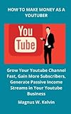 HOW TO MAKE MONEY AS A YOUTUBER: Grow Your Youtube Channel Fast, Gain More Subscribers, Generate Passive Income Streams in Your Youtube B