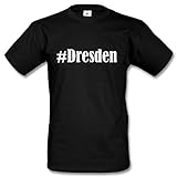 T-Shirt #Dresden Größe M Farbe Schwarz Druck W