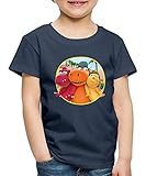 Spreadshirt Der Kleine Drache Kokosnuss Dracheninsel Kinder Premium T-Shirt, 122-128, Navy