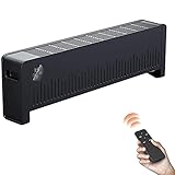 Niedriger Energieerhitzer, digitaler Timer für Home / Wintergarten - Baseboard-Kühler Mobil Fußbodenheizung, drahtlose Fernbedienung, 24h Timing, für Wohnzimmer, Schlafzimmer, Büro, Badezimmer usw