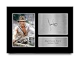 HWC Trading A4 Harrison Ford Indiana Jones Geschenke Gedruckt, Signiert Autogramm Bild Für Film-Erinnerungsstücke-Fans - A4 Eing