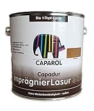 Caparol Capadur ImprägnierLasur 3 in 1 gegen Fäulniss und Bläue Größe 2,5 LTR, Farbe teak