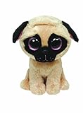 TY 7136079 7136079-Pugsly-Mops Hellbraun, 15 cm, Beanie B