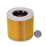 LHHZDH Ersatz-Luft-Staubfilterbeutel für Kärcher-Staubsauger-Teile-Kartusche HEPA-Filter WD2250 WD3.200 MV2 MV3 WD3