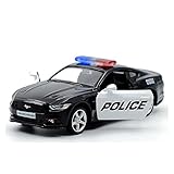 DZYWL Auto Spielzeug Modellbausätze 1: 36 for 2015 Mustang Polizei Simulation Legierung Diecast Automodell Zurückziehen Kindergeschenk Spielzeugsammlung Ausdruck Der Lieb