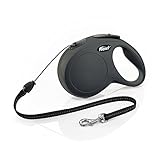 Flexi Classic Hundeleine, einziehbar, 7,9 m, Größe M, Schw