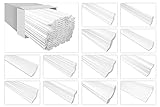 Marbet Deckenleisten aus Styropor XPS - Hochwertige Stuckleisten leicht & robust im modernen Design - (2 Meter Sparpaket E-16-80x80mm) Winkelp