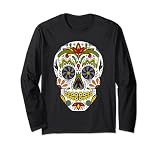 Tag der Toten Dia de los Muertos Calavera Sugar Skull Maske Lang