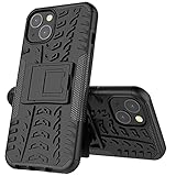 Suhctup Outdoor Handyhülle kompatibel für iPhone 5 / 5S Hülle,Hülle Outdoor stoßfest, Handyhülle mit Ständer Doppelschicht aus Plastik + TPU-Silikon, extra stark, Anti-Shock