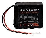 LiFePO4 Akku 12V 3Ah mit BMS (Batterie Management System)