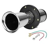 ECD Germany Retro Hupe Waltons Fanfare 12V - 110 dB - Klang Sound - Chrom - für PKW LKW Booten Motorrädern - Oldtimer Horn Oldtimerhorn Sig