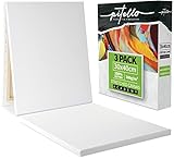 Pitello Leinwand zum Bemalen I Keilrahmen 3er Set in 30x40 cm I Starke 380g Baumwolle I Leinwände malfertig 3-Fach g
