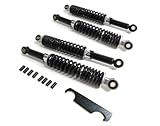 4x Stoßdämpfer Schwarz Tieferlegung Set 26cm u. 28cm Simson Schwalbe KR51 inkl. Einstellschlü