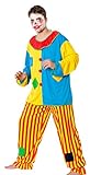 r-dessous Horror Clown Kostüm Herren Killer Grusel Harlekin böser Clownkostüm Halloween Motto Party Groesse: L/XL