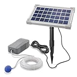 Solar Teichbelüfter Professional - 3,5W Solarmodul 130 l/h Luft - extragroßes Solarmodul für beste Funktion - Gartenteich Belüftung Sauerstoffpumpe Teich Luftpumpe Teichpumpe esotec pro 101841