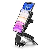 FOUVIN Handyhalterung Lüftung Auto - Upgrade, Handyhalter Auto 360° Drehbar , HandfreierHakenartigen Clips, Schwarz PKW Smartphone Halter für iPhone Samsung Huawei Xiaomi usw Alle Smartp
