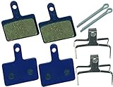 Black Dingo Cycling Products BDCP 2er Set BD-66 Blue Scheibenbremsbeläge organisch für Shimano, Tektro Aquila, Auriga Pro/Comp
