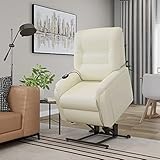 (Blitzlieferung) Massagesessel 360°drehbarer Relaxsessel mit Liegefunktion,moderner TV-Sessel Fernsehsessel mit Seitentasche Massage-TV-Sessel mit Aufstehhilfe Elektrisch C