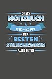 Dieses Notizbuch Gehört Der Besten Steuerberaterin Aller Zeiten: Punktiertes Notizbuch mit 120 Seiten zum festhalten für Eintragung