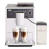 Melitta Caffeo CI E970-101 Kaffeevollautomat | mit Milchbehälter | Zweikammern-Bohnenbehälter | One Touch Funktion | 15 Bar | Automatische Reinigungsprogramme | Silb