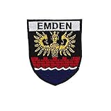 Aufnäher Patches Wappen Emden Gr. ca. 7,2 x 8,7 cm 01638