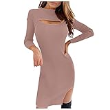 Genorsk Sommerkleider Damen Lang Kurzarm Strandkleid Unregelmäßiges Schulterfreies Kleid Sommerlanges Kleid Knopf und Kordelzug Langes Strandk