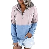 Sweatshirt Jacke Damen mit Kapuze fur Mein konto anzeigen m blau kuschelweste Damenpullover Langarm t Shirt Frauen Basic wollpulli Damen Schulterfreier Pullover D