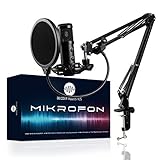 BEDDER ACOUSTICS® Mikrofon Komplettset – Professionelles Kondensator Mikrofon – USB Mikrofon Set – Beste Klang