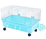 AOCZZ Hamsterkäfig, Kleintierkäfig, Nagetierkäfig Starter Set mit allem Zubehör für Meerschweinchen Syrischer Rattenkäfig, 60x36x38