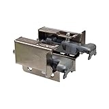 Gedotec Schrankaufhänger Metall Schrank-Aufhängung sichtbar Oberschrank | Befestigung mit Tragkraft 200 kg | Küchenschrank-Halter zum Schrauben | 2 Stück - Schrankhalter vernickelt für Hängeschränk