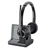 Poly Bluetooth DECT Headset Savi W8220 Binaurale Tragevariante (mit USB) in Schw