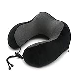 U Geformte Memory Foam Hals Kissen Weiche Reise Kissen Hals Cervical Flugzeug Kissen 30 * 28 * 14cm Cervical Medizinische Bettwäsche schw
