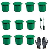 Schneckenfalle, 10er-Set Premium Bio-Schneckenfallen ohne Chemieund Gift, Bierfalle gegen Schnecken im Garten, Schneckenkorn, Schneckenschutz Hochbeet, Schneckenabwehr Schutzring, Schneckenkrag