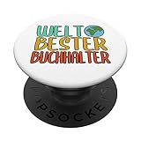 Steuerberater Buchhalter Weltbester Buchhalter PopSockets mit austauschbarem PopGrip