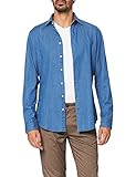 Seidensticker Herren Slim Langarm mit Kent Kragen Soft Denim Smart Business Jeanshemd, Blau (Blau 14), Kragenweite: 42